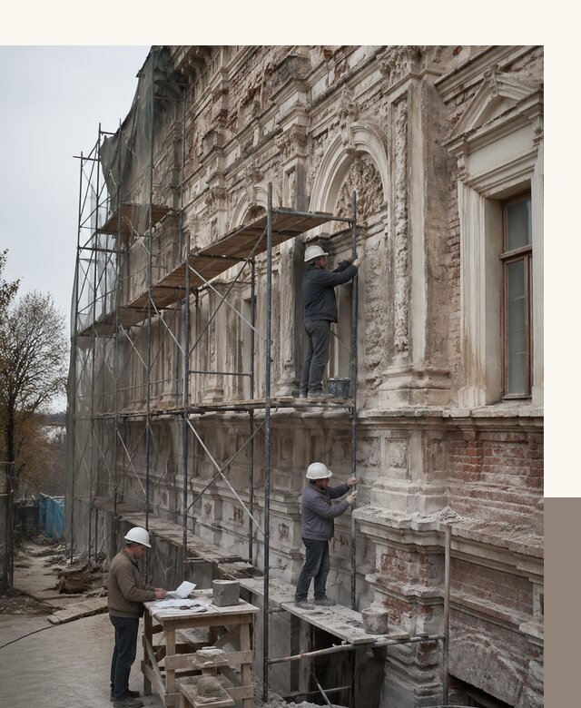 Реставрация объектов культурного наследия под ключ в Кронштадте