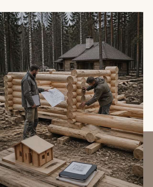 Проектирование и строительство домов из бревна в Кронштадте